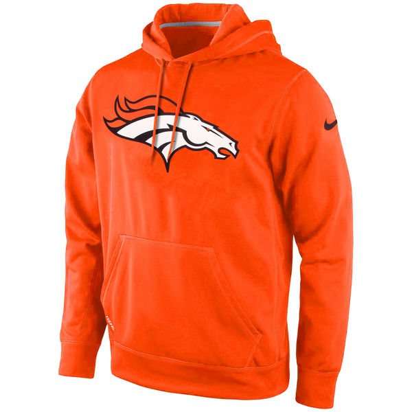 Men Denver Broncos Nike KO Logo Essential Hoodie Orange